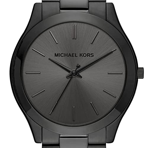 Michael Kors Slim Runway Black Dial Black Steel Strap Watch for Men - MK8507 Buy Now By Michael Kors