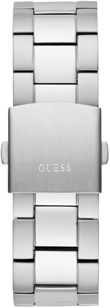 Guess Edge Chronograph Black Dial Silver Steel Strap Watch For Men - GW0539G1 Buy Now By Guess