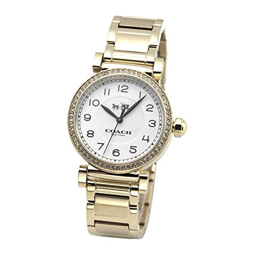 Coach Madison White Dial Gold Steel Strap Watch for Women - 14502397 Buy Now By Coach