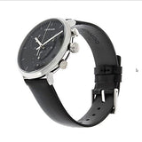 Calvin Klein High Noon Chronograph Black Dial Black Leather Strap Watch for Men - K8M271C1 Buy Now By Calvin Klein