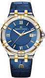 Maurice Lacroix Aikon Blue Dial Blue Leather Strap Watch for Men - AI1008-PVY11-432-1 Buy Now By Maurice Lacroix