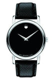 Movado Museum Black Dial Black Leather Strap Watch For Men - 2100002 Buy Now By Movado