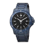 Movado Series 800 Black Dial Blue Ion Plated Steel Strap Watch for Men - 2600139 Buy Now By Movado