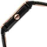 Fossil Inscription Automatic Skeleton Rose Gold Dial Black Leather Strap Watch for Men - BQ2572 Buy Now By Fossil