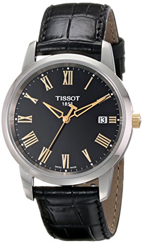 Tissot T Classic Dream Black Dial Black Leather Strap Watch for Men - T033.410.26.053.01 Buy Now By Tissot
