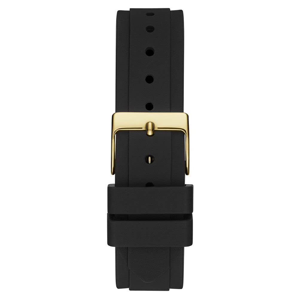 Guess Solstice Green Dial Black Rubber Strap Watch for Women - GW0113L1 Buy Now By Guess