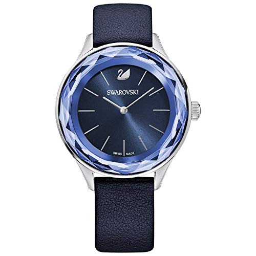 Swarovski Octea Nova Blue Dial Blue Leather Strap Watch for Women - 5295349 Buy Now By Swarovski