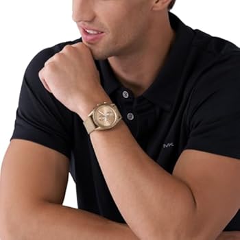 Michael Kors Warren Chronograph Beige Dial Beige Nylon Strap Watch for Men - MK9145 Buy Now By Michael Kors