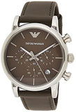 Emporio Armani Classic Chronograph Brown Dial Brown Leather Strap Watch For Men - AR1734 Buy Now By Emporio Armani