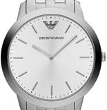 Emporio Armani Classic Quartz Silver Dial Silver Steel Strap Watch For Men - AR1745 Buy Now By Emporio Armani