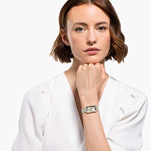 Swarovski Uptown Crystal Grey Dial Grey Leather Strap Watch for Women - 5547716 Buy Now By Swarovski