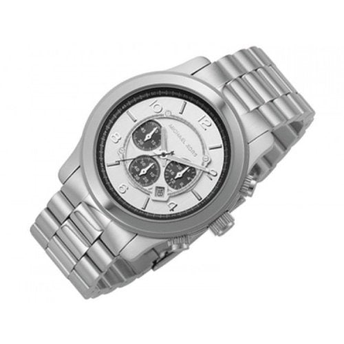 Michael Kors Runway Chronograph Silver Dial Silver Steel Strap Watch for Men - MK8060 Buy Now By Michael Kors