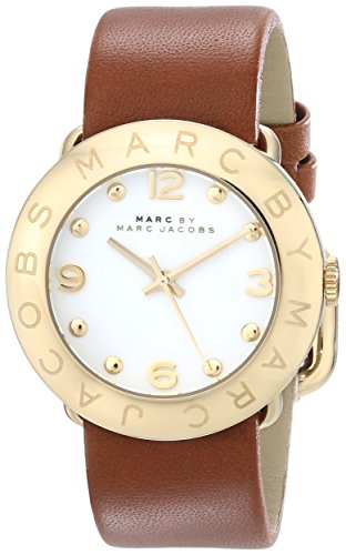 Marc Jacobs Amy White Dial Brown Leather Strap Watch for Women - MBM8574 Buy Now By Marc Jacobs