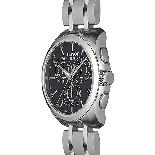 Tissot Couturier Chronograph Black Dial Silver Steel Strap Watch For Men - T035.617.11.051.00 Buy Now By Tissot