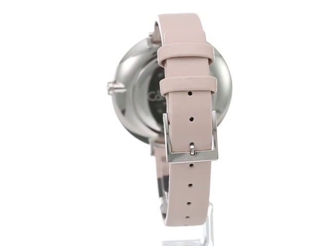 Calvin Klein Rise White Beige Dial Beige Leather Strap Watch for Women - K7A231XH Buy Now By Calvin Klein