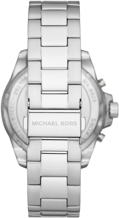 Michael Kors Wren Chronograph Black Dial Silver Steel Strap Watch For Men - MK8880 Buy Now By Michael Kors