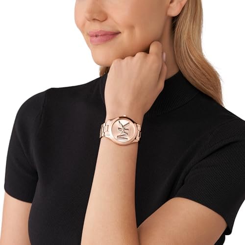 Michael Kors Slim Runway Analog Rose Gold Dial Rose Gold Steel Strap Watch For Women - MK4733 Buy Now By Michael Kors