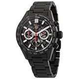 Tag Heuer Carrera Automatic Chronograph Black Dial Black Steel Strap Watch for Men - CBG2090.BH0661 Buy Now By Tag Heuer