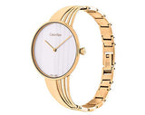 Calvin Klein Drift Silver Dial Gold Steel Strap Watch for Women - K6S2N516 Buy Now By Calvin Klein