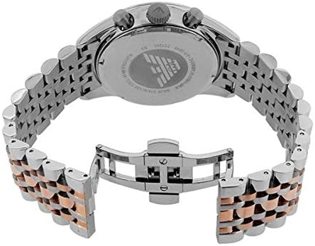 Emporio Armani Sportivo Chronograph Silver Dial Two Tone Steel Strap Watch For Men - AR5999 Buy Now By Emporio Armani