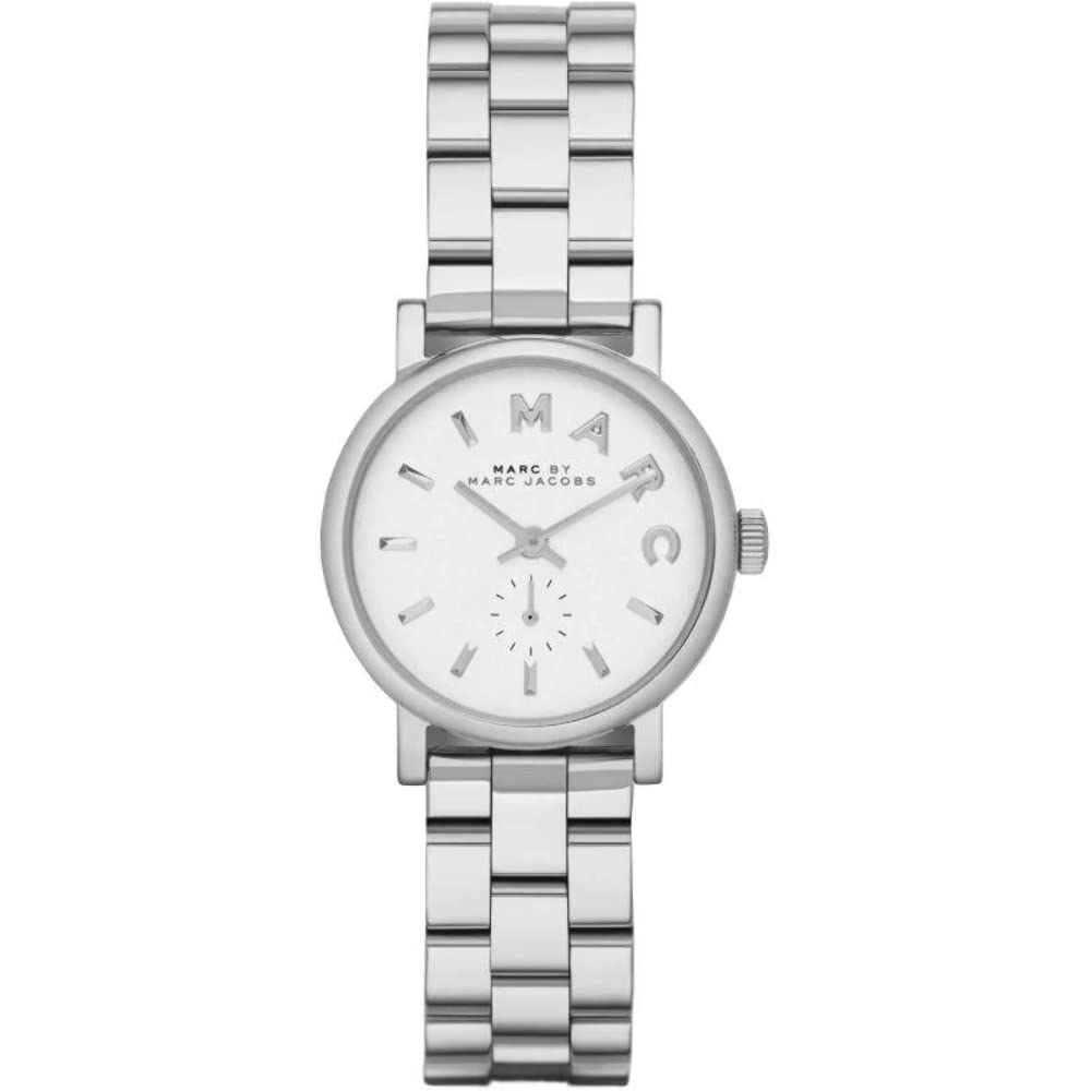 Marc Jacobs Baker White Dial Silver Steel Strap Watch for Women - MBM3246 Buy Now By Marc Jacobs