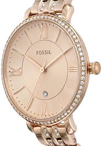 Fossil Jacqueline Rose Gold Dial Rose Gold Steel Strap Watch for Women - ES3546 Buy Now By Fossil