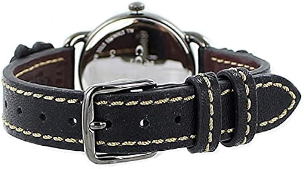 Coach Delancey Black Dial Black Leather Strap Watch For Women - 14502816 Buy Now By Coach