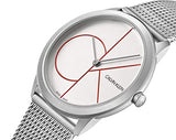 Calvin Klein Minimal White Dial Silver Mesh Bracelet Watch for Men - K3M51152 Buy Now By Calvin Klein