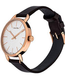 Calvin Klein Even White Dial Brown Leather Strap Watch for Women - K7B236G6 Buy Now By Calvin Klein
