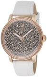 Swarovski Crystalline Hours Quartz Grey Dial Black Leather Strap Watch for Women - 5344635 Buy Now By Swarovski