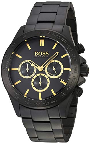 Hugo Boss Ikon Black Dial Black Steel Strap Watch for Men - 1513278 Buy Now By Hugo Boss