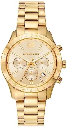 Michael Kors Berkley Chronograph Gold Dial Gold Steel Strap Watch For Women - MK7411 Buy Now By Michael Kors