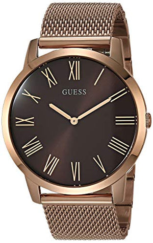 Guess Analog Brown Dial Brown Mesh Bracelet Watch for Men - GW0074G1 Buy Now By Guess