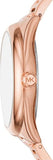 Michael Kors Janelle Quartz Crystals Rose Gold Dial Rose Gold Steel Strap Watch For Women - MK7312 Buy Now By Michael Kors