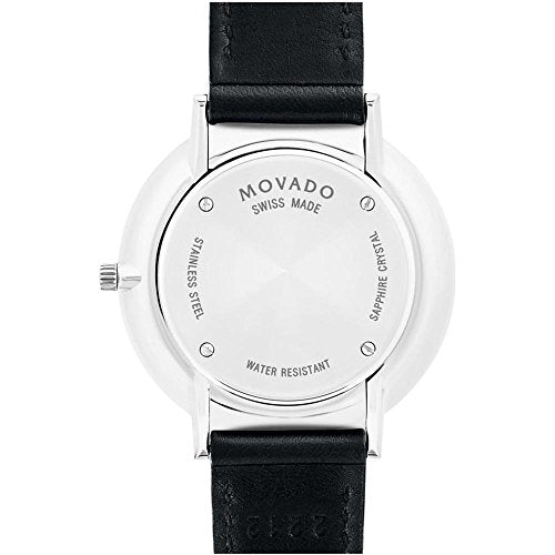 Movado Ultra Slim Black Dial Black Leather Strap Watch For Women - 0607090 Buy Now By Movado