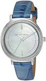 Michael Kors Cinthia Mother of Pearl Dial Blue Leather Strap Watch for Women - MK2661 Buy Now By Michael Kors