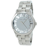 Marc Jacobs Henry Transparent Silver Dial Silver Steel Strap Watch for Women - MBM3205 Buy Now By Marc Jacobs