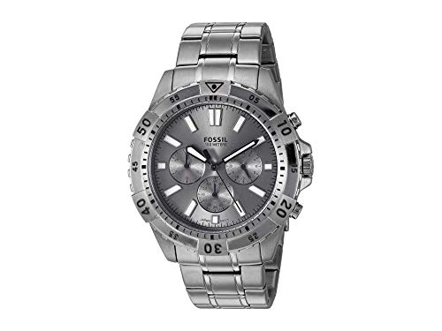 Fossil Garrett Chronograph Grey Dial Grey Steel Strap Watch for Men - FS5621 Buy Now By Fossil