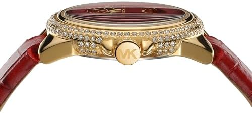 Michael Kors Camille Three-Hand Red Dial Red Leather Strap Watch for Women - MK4750 Buy Now By Michael Kors