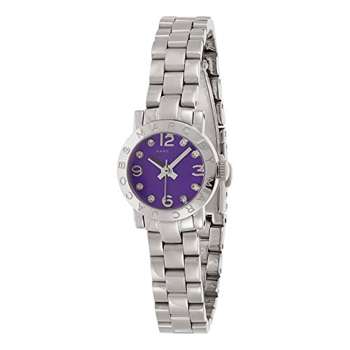 Marc Jacobs Amy Purple Dial Silver Steel Strap Watch for Women - MBM3228 Buy Now By Marc Jacobs