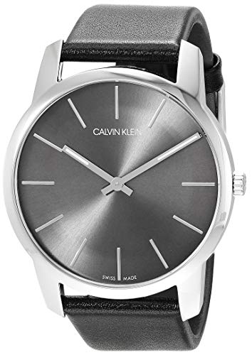 Calvin Klein City Black Dial Black Leather Strap Watch for Men - K2G21107 Buy Now By Calvin Klein
