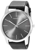 Calvin Klein City Black Dial Black Leather Strap Watch for Men - K2G21107 Buy Now By Calvin Klein