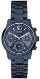 Guess F14 Chronograph Analog Blue Dial Blue Steel Strap Watch For Women - W0448L5 Buy Now By Guess