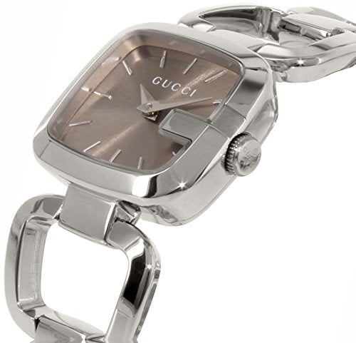 Gucci G Gucci Brown Dial Silver Steel Strap Watch For Women - YA125507 Buy Now By Gucci