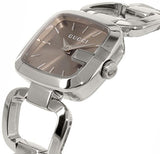 Gucci G Gucci Brown Dial Silver Steel Strap Watch For Women - YA125507 Buy Now By Gucci