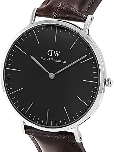 Daniel Wellington Classic York Black Dial Brown Leather Strap Watch For Men - DW00100134 Buy Now By Daniel Wellington