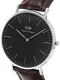 Daniel Wellington Classic York Black Dial Brown Leather Strap Watch For Men - DW00100134 Buy Now By Daniel Wellington