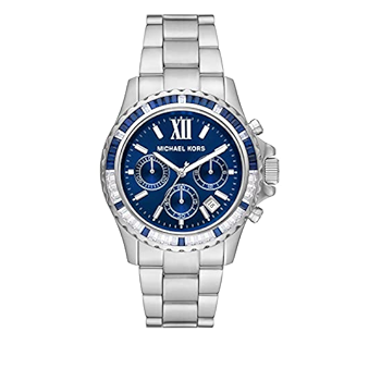 Michael Kors Everest Chronograph Blue Dial Silver Steel Strap Watch For Women - MK7237 Buy Now By Michael Kors