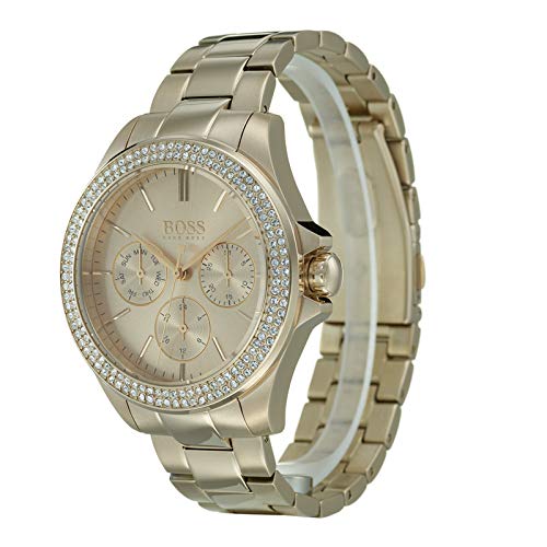 Hugo Boss Premiere Rose Gold Dial with DIamonds Rose Gold Steel Strap Watch for Women - 1502443 Buy Now By Hugo Boss