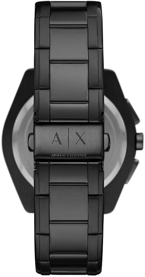 Armani Exchange Drexler Chronograph Black Dial Black Steel Strap Watch For Men - AX2615 Buy Now By Armani Exchange